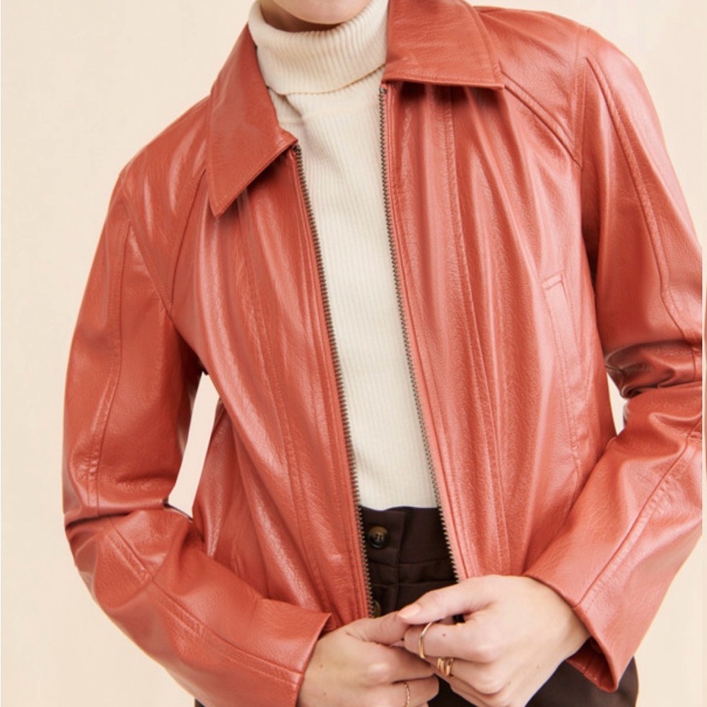 We the free Clarkie vegan leather jacket